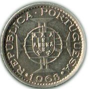 (№1968km12) Монета Кабо-Верде 1968 год 5 Escudos